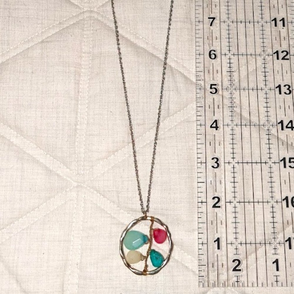 Multi gemstone necklace